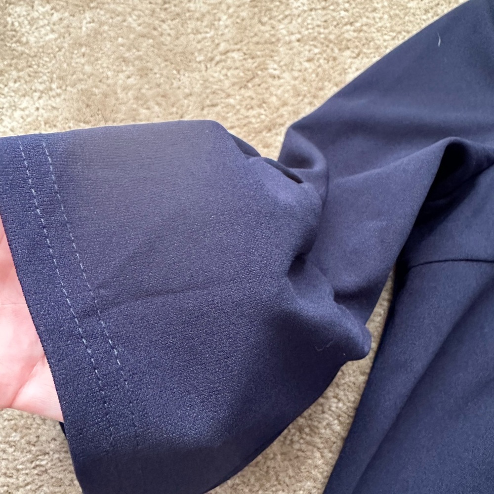 Office dress. Blue.